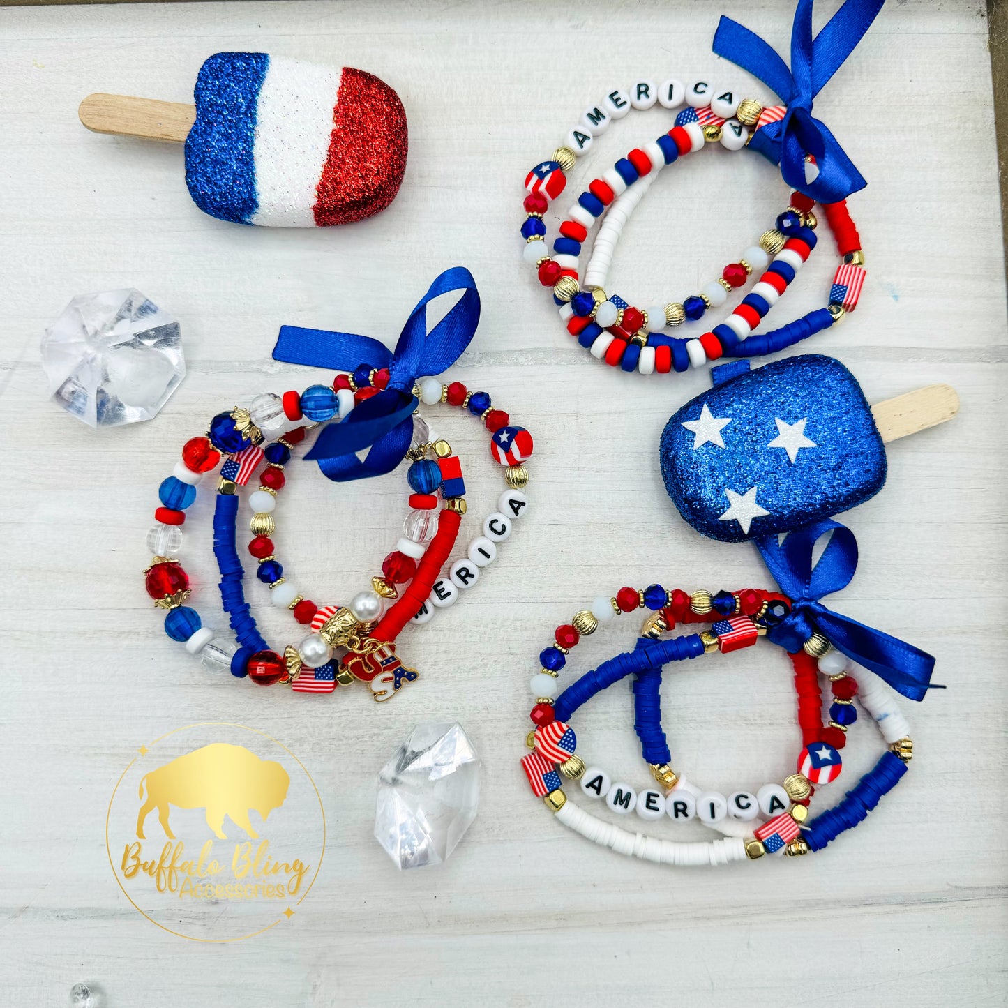 USA Stackable Bracelets