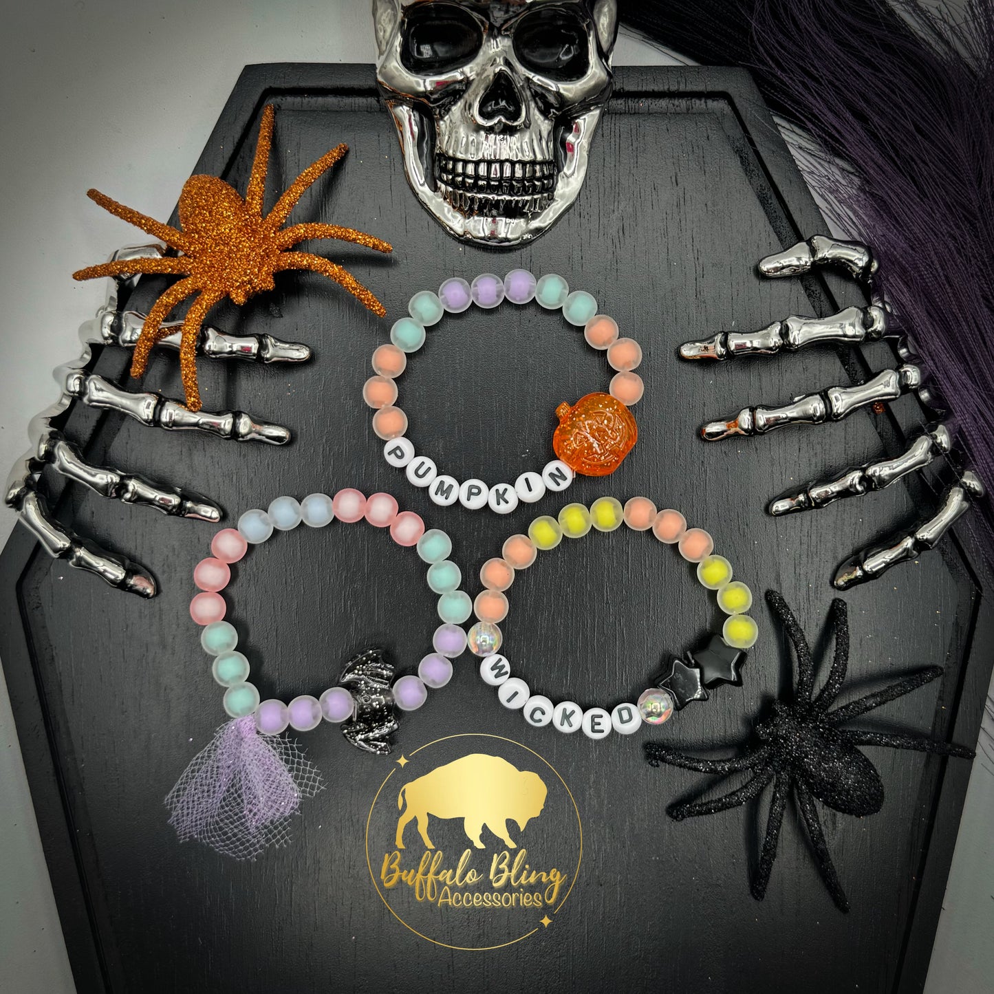 Pastel Halloween Stackable Bracelets