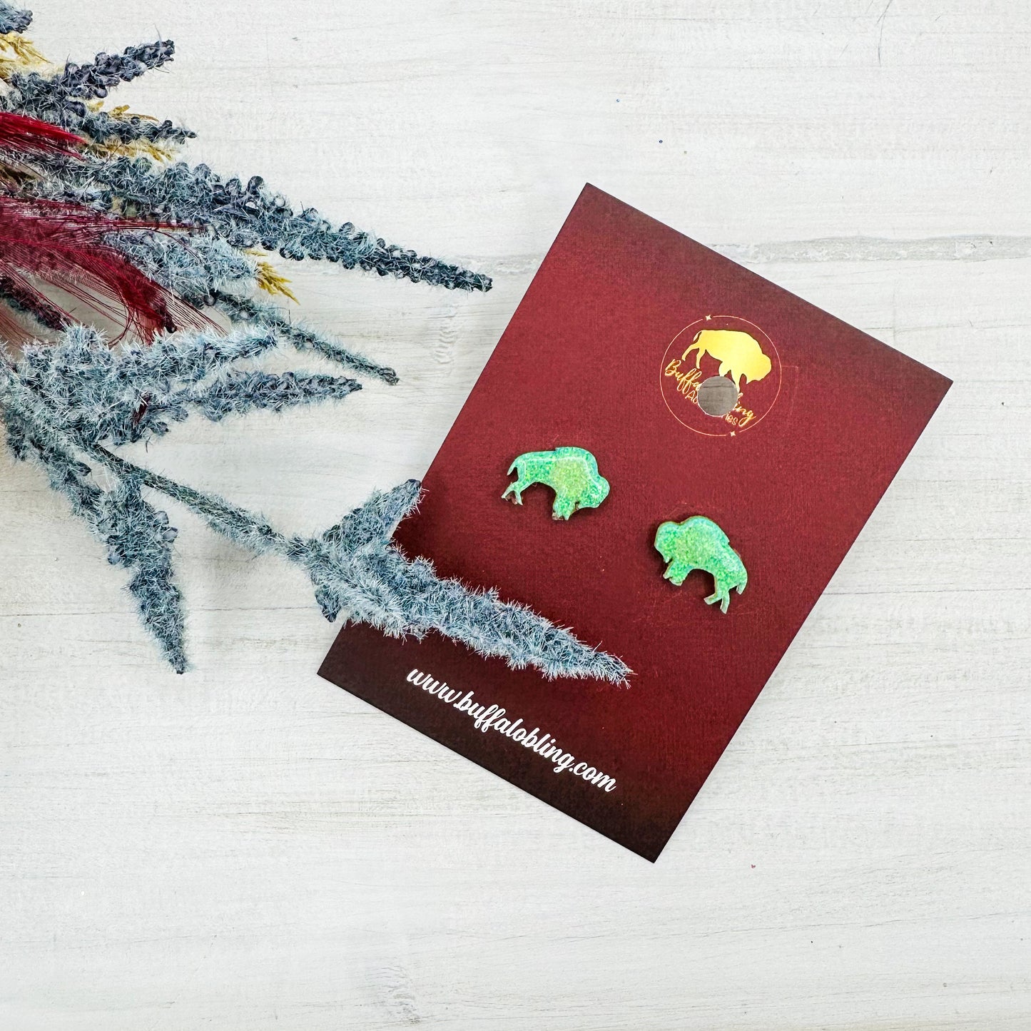 Opal Buffalo Earrings
