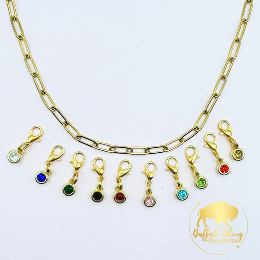 Gold Birthstone Charms