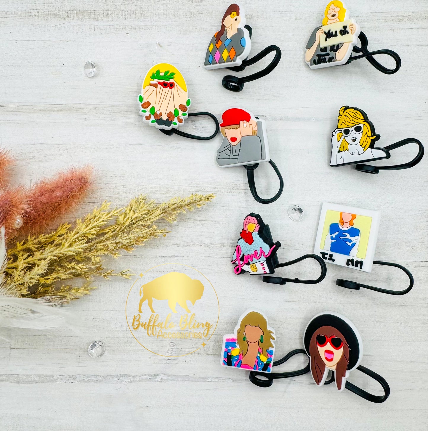 Swiftie Straw Toppers