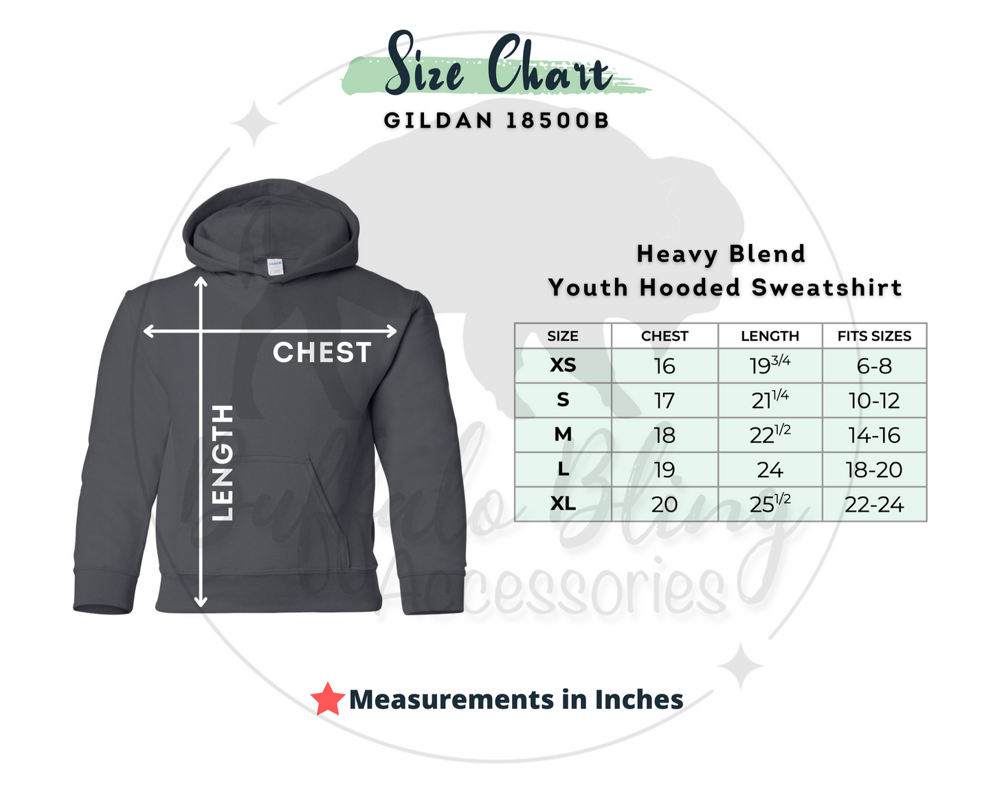 Custom Youth Apparel Listing